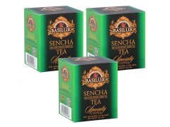 Basilur BASILUR Sencha - Klasický zelený čaj v sáčcích, 10x1,5g x3