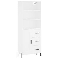 Vidaxl Skříň highboard bílá 69,5 x 34 x 180 cm kompozitní dřevo