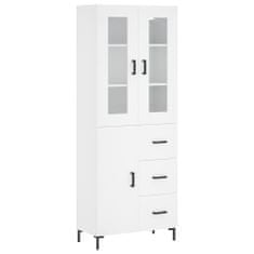 Vidaxl Skříň highboard bílá 69,5 x 34 x 180 cm kompozitní dřevo