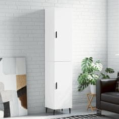 Greatstore Skříň highboard bílá 34,5 x 34 x 180 cm kompozitní dřevo