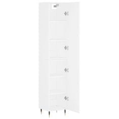 Greatstore Skříň highboard bílá 34,5 x 34 x 180 cm kompozitní dřevo