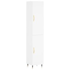 Vidaxl Skříň highboard bílá 34,5 x 34 x 180 cm kompozitní dřevo