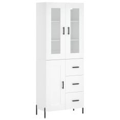 Vidaxl Skříň highboard bílá 69,5 x 34 x 180 cm kompozitní dřevo