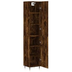 Greatstore Skříň highboard kouřový dub 34,5 x 34 x 180 cm kompozitní dřevo