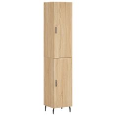 Vidaxl Skříň highboard dub sonoma 34,5 x 34 x 180 cm kompozitní dřevo