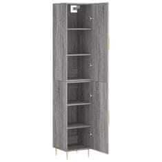 Greatstore Skříň highboard šedá sonoma 34,5 x 34 x 180 cm kompozitní dřevo