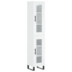 Vidaxl Skříň highboard bílá 34,5 x 34 x 180 cm kompozitní dřevo