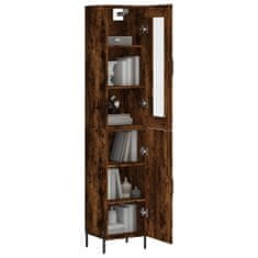 Greatstore Skříň highboard kouřový dub 34,5 x 34 x 180 cm kompozitní dřevo