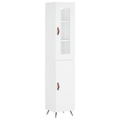 Vidaxl Skříň highboard bílá 34,5 x 34 x 180 cm kompozitní dřevo