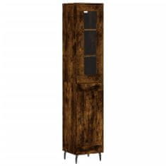 Vidaxl Skříň highboard kouřový dub 34,5 x 34 x 180 cm kompozitní dřevo