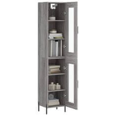 Greatstore Skříň highboard šedá sonoma 34,5 x 34 x 180 cm kompozitní dřevo