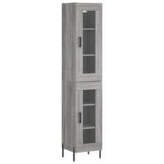 Vidaxl Skříň highboard šedá sonoma 34,5 x 34 x 180 cm kompozitní dřevo