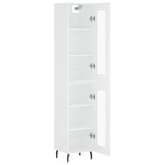 Greatstore Skříň highboard bílá 34,5 x 34 x 180 cm kompozitní dřevo