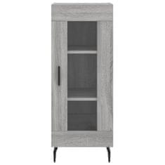 Greatstore Skříň highboard šedá sonoma 34,5 x 34 x 180 cm kompozitní dřevo