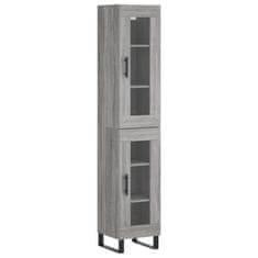 Vidaxl Skříň highboard šedá sonoma 34,5 x 34 x 180 cm kompozitní dřevo