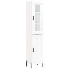 Vidaxl Skříň highboard bílá 34,5 x 34 x 180 cm kompozitní dřevo