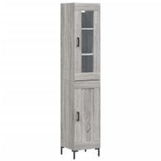 Vidaxl Skříň highboard šedá sonoma 34,5 x 34 x 180 cm kompozitní dřevo