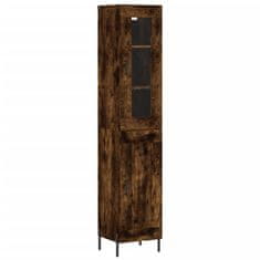 Vidaxl Skříň highboard kouřový dub 34,5 x 34 x 180 cm kompozitní dřevo