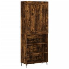 Vidaxl Skříň highboard kouřový dub 69,5 x 34 x 180 cm kompozitní dřevo