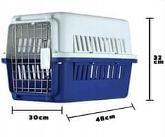 TopKing Přepravka pro psa, kočku 48 x 32 cm 15 kg