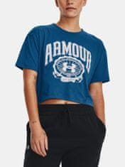 Under Armour Tričko UA COLLEGIATE CREST CROP SS-BLU XL