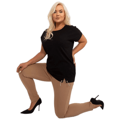 RELEVANCE Dámská halenka z bavlny plus size ORMUH černá RV-BZ-8898.22_401816 Univerzální