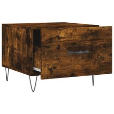 Greatstore Konferenční stolky 2 ks kouřový dub 50x50x40cm kompozitní dřevo