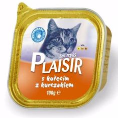 Plaisir Cat kuřecí, vanička 100 g