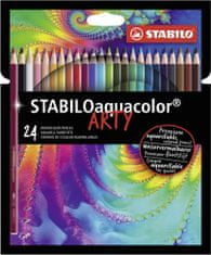 Stabilo Akvarelové pastelky - STABILOaquacolor - ARTY - 24 ks sada - 24 různých barev