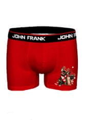 John Frank Pánské boxerky JFBD40-CH-FRIENDS, Červená, L