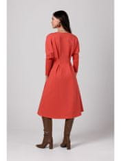 BeWear Dámské volnočasové šaty Nanel cihlově červená M