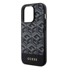 Guess  PU G Cube MagSafe Zadní Kryt pro iPhone 15 Pro Max Black