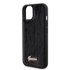 Guess Zadní kryt Sequin Script Logo pro iPhone 13 Black