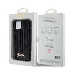 Guess Zadní kryt Sequin Script Logo pro iPhone 13 Black