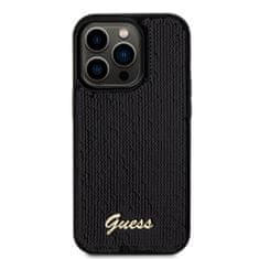 Guess Zadní kryt Sequin Script Logo pro iPhone 14 Pro Max Black