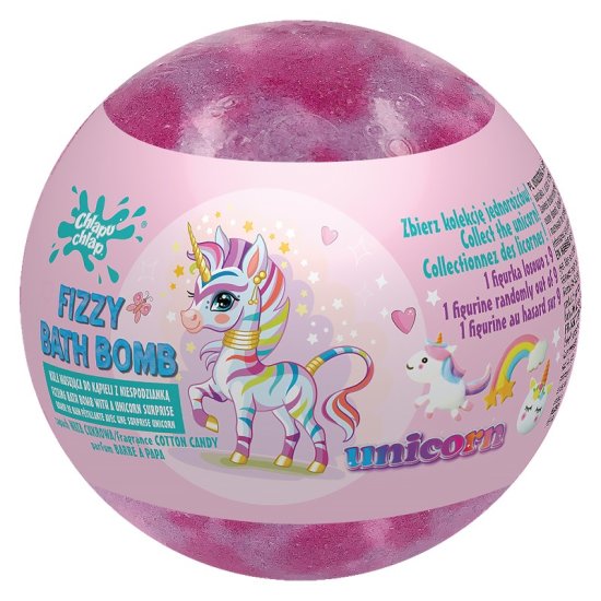 OEM Chlap Splash Bubble Bath Ball s překvapením Unicorn Cotton Candy