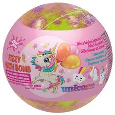 OEM Chlap Splash Bubble Bath Ball s překvapením Unicorn Crazy Berries