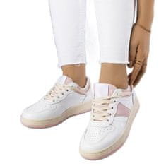Bílé a růžové dámské tenisky velikost 37