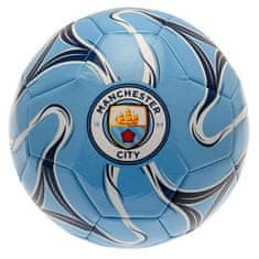 FotbalFans Fotbalový míč Manchester City FC, modrý, barevný znak, vel. 5