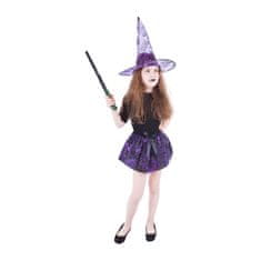 Rappa Dětská sukně pavučina s kloboukem čarodějnice / Halloween