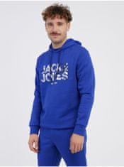 Jack&Jones Tmavě modrá pánská mikina s kapucí Jack & Jones James XL