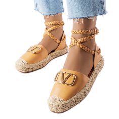 Hnědé vázané espadrilky Rodič velikost 40