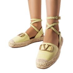 Zelené vázané espadrilky Rodič velikost 40