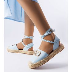 Modré vázané espadrilky Rodič velikost 36