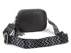 Kraftika 1ks šedá dámská / dívčí kabelka crossbody s popruhem 22x16