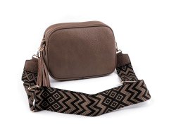 Kraftika 1ks béžová tmavá dámská / dívčí kabelka crossbody s