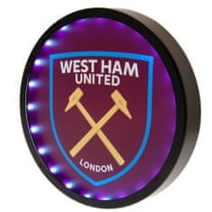 Fan-shop Hodiny WEST HAM UNITED Metal LED