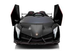 Lean-toys Auto Na Akumulátor Lamborghini Veneno Černé