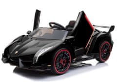 Lean-toys Auto Na Akumulátor Lamborghini Veneno Černé