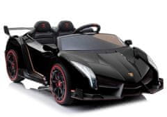 Lean-toys Auto Na Akumulátor Lamborghini Veneno Černé